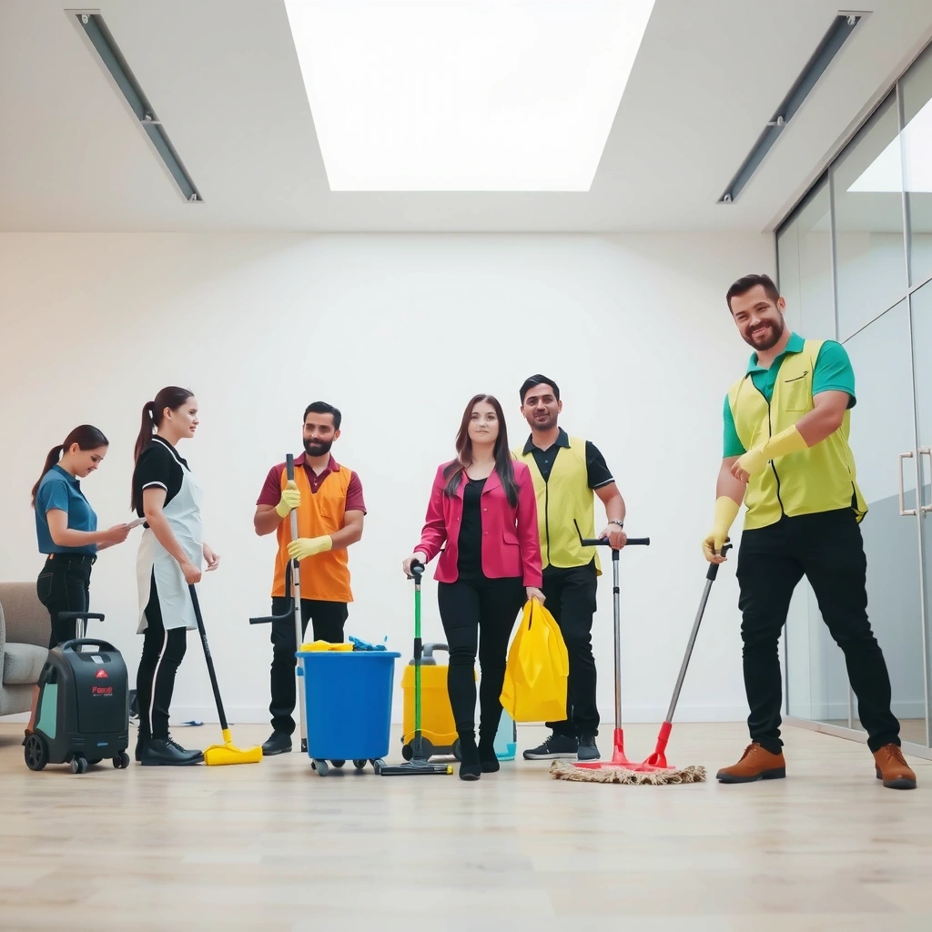 Echipă profesională de curățenie