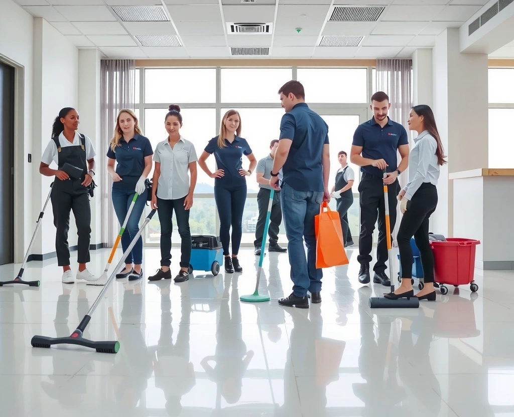 Echipă profesională de curățenie CleanProfessional